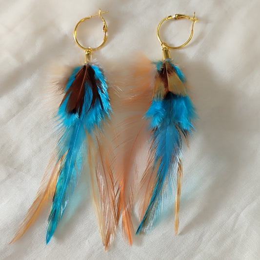 Pendientes Pluma