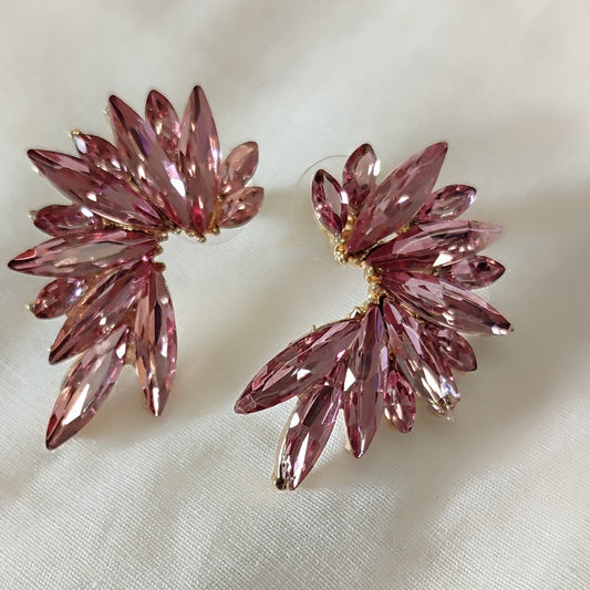 Pendientes Cristal Rosa